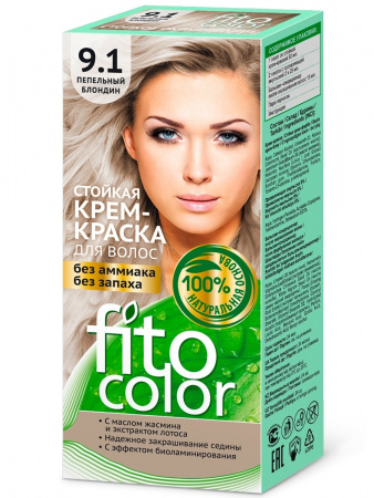 FITOCOLOR Стойкая крем-краска для волос 9.1 