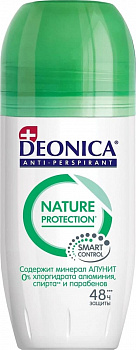 DEONICA Антиперспирант ролик "Nature Protection" 50 мл/6   /11-018