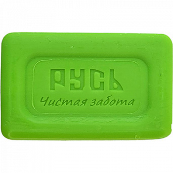 Русь Мыло туалетное твердое "Ярко-зеленое" 180гр. (40шт)