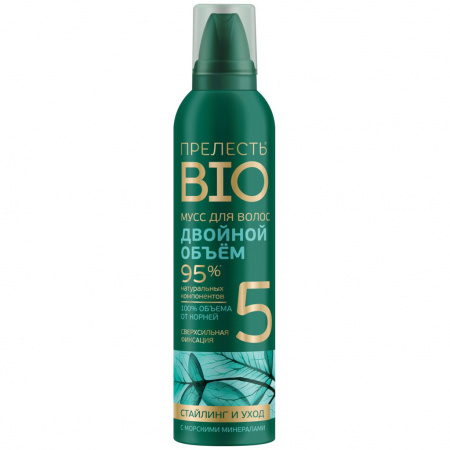 Прелесть BIO Мусс для укладки волос 