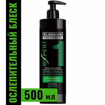 Шампунь-уход для волос "PROFESSIONAL CARE"  "Питание и защита" GLOSSING 500мл