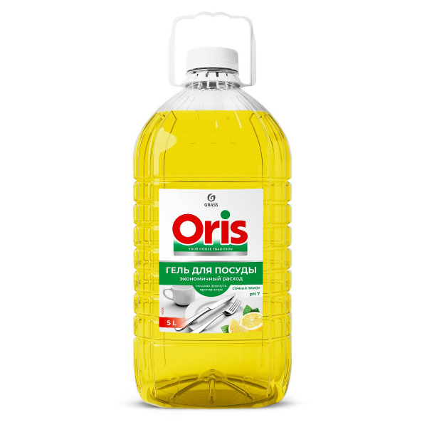 ГРАСС Средство для мытья посуды «ORIS» Сочный лимон ПЭТ (5л) 126148