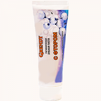 GRENDY Зубная паста "С фтором" 100гр/48 8078