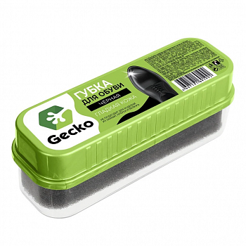 GECKO Губка для обуви  Черная