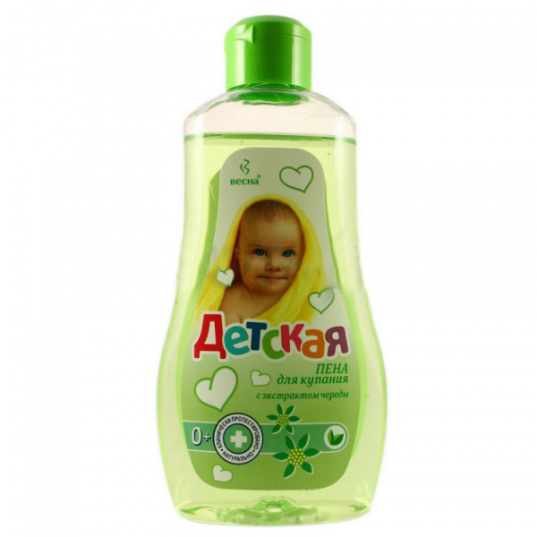Пена для купания 'ВЕСНА Детское' с экстрактом череды, 280г (флакон с колпачком флип-топ), ном.7108