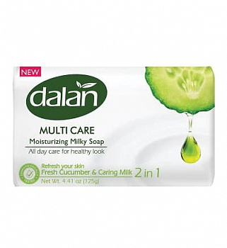 Dalan Multi Care Мыло туалетное твердое "Огурец" 150гр (48шт/кор)