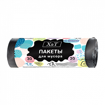Х&Т Пакеты для мусора 30л 20шт.