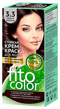 FITOCOLOR Стойкая крем-краска для волос 3.3 "Горький шоколад" 115мл. /20шт./4822