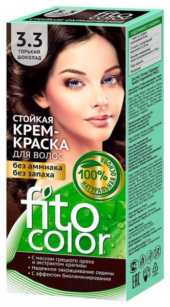 FITOCOLOR Стойкая крем-краска для волос 3.3 