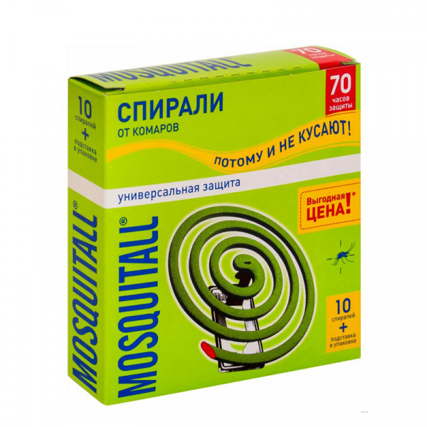 MOSQUITALL Спирали от комаров-эффект 