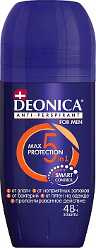 DEONICA FOR MEN Антиперспирант ролик "5 Protection" 50 мл*6   /11-487