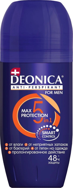 DEONICA FOR MEN Антиперспирант 5 Protection 50 мл
