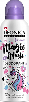 DEONICA FOR TEENS Дезодорант спрей "Magic Splash", 125 мл/6   /11-470