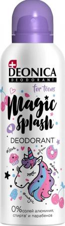 DEONICA FOR TEENS Дезодорант Magic Splash, 125 мл (спрей)
