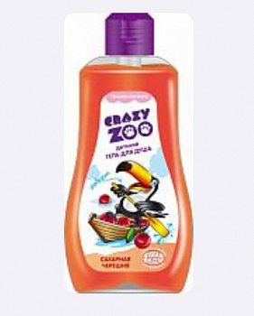 Crazy Zoo Гель для душа "Сахарная черешня" 280гр ном.7113