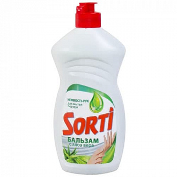 SORTI Средство для мытья посуды "Бальзам с алоэ вера" 450мл 1092-3