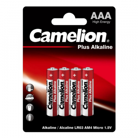 Camelion Батарейка LR03 Plus Alkaline BL-4 1.5B 4шт