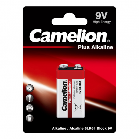 Camelion Батарейка 6LR61 Plus Alkaline BL-1 (6LR61-BP1.9B)