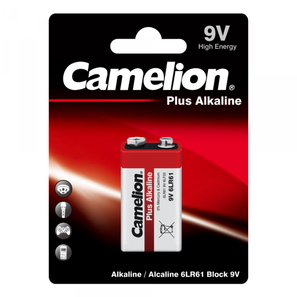 Camelion Батарейка 6LR61 Plus Alkaline BL-1 (6LR61-BP1.9B)