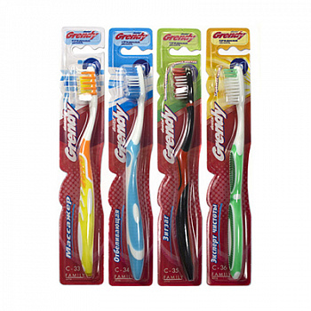 GRENDY Зубная щётка С-36 "Эксперт чистоты"/288