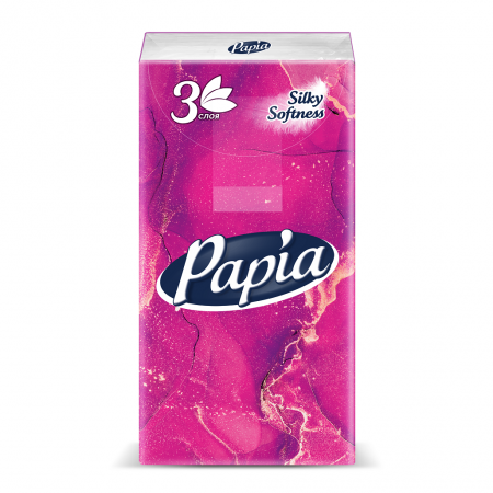 PAPIA Платочки носовые 3сл 10*10*24