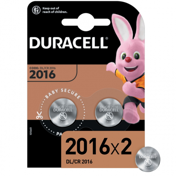 Duracell Батарейка 2016 2шт.