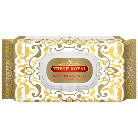 Fresh Royal №15 Влажные салфетки для всей семьи очищающие универсальные 30644