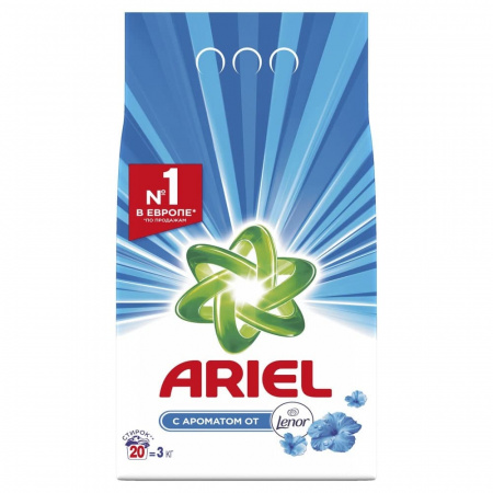 ARIEL Авт. СМС порошок Touch of Lenor Fresh 3кг