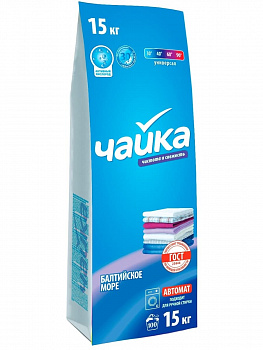 Чайка Стиральный порошок автомат "Балтийское море" 15кг универсальный