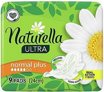 NATURELLA Ultra Женские гигиенические прокладки ароматизированные "Camomile Normal Plus Single" 9шт