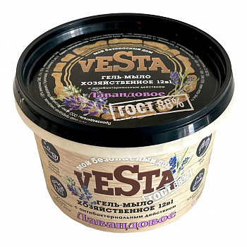 Гель-мыло хозяйственное "Лавандовое ГОСТ 88%" 500гр   /18