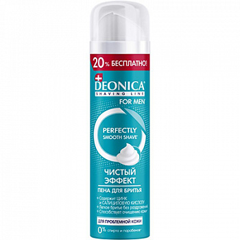 DEONICA FOR MEN Пена для бритья Чистый эффект, 240 мл *6 /11-055