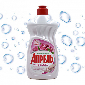 АПРЕЛЬ Моющее средство для посуды "С маслом крымской розы" 1л ном. 9093