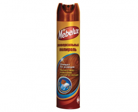 Полироль для мебели Mebelux для любых поверхностей 300мл