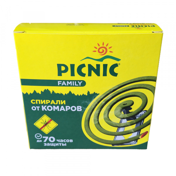 Picnic Family Спирали от комаров-эффект 10шт (Гринфилд) *12
