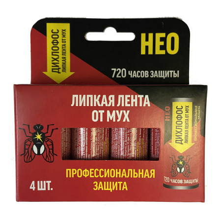 Дихлофос-НЕО Липкая лента для мух (комплект 4шт)