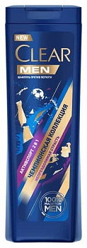 CLEAR Шампунь мужской "Актив Спорт 2в1" (против перхоти) 400мл