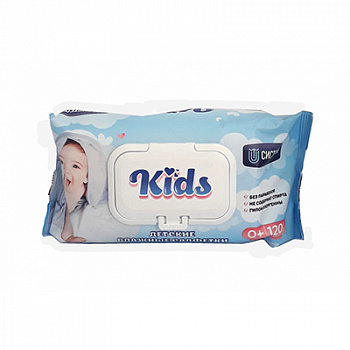 СИСТЕМА Влажные салфетки "KIDS" 120шт /12шт/ 