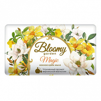 ВЕСНА Крем-мыло туалетное твердое "Bloomy garden Magic" 90гр. 6235