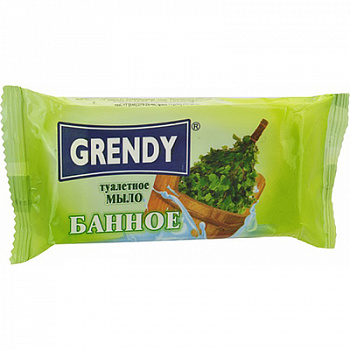 GRENDY Мыло твердое "Банное" 100 гр. /72шт